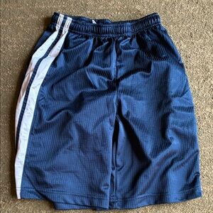 Nike Kids Navy Blue Shorts with White Stripe